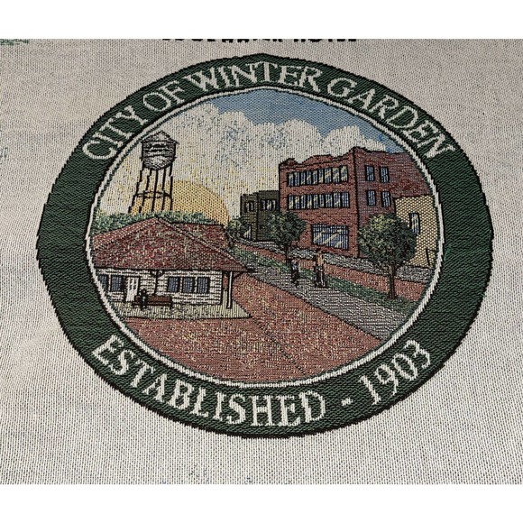 Mill Street Design Other - Mill Street Cotton Throw Blanket Winter Garden Fl Heritage Foundation Centennial